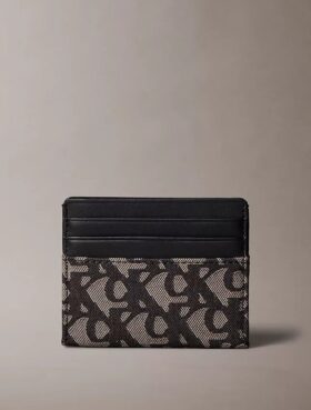 Porta-cartões com Monogram em toda a superfície
