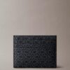 Porta-cartões com monograma em textura granulada Porta-cartões com monograma em textura granulada