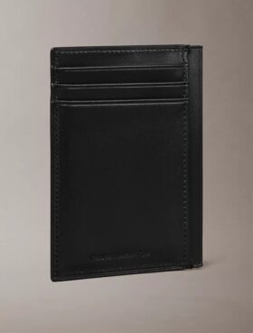 Porta-cartões com placa com logótipo