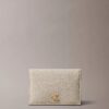 Porta-cartões minimalista com aba Monogram Porta-cartões minimalista com aba Monogram