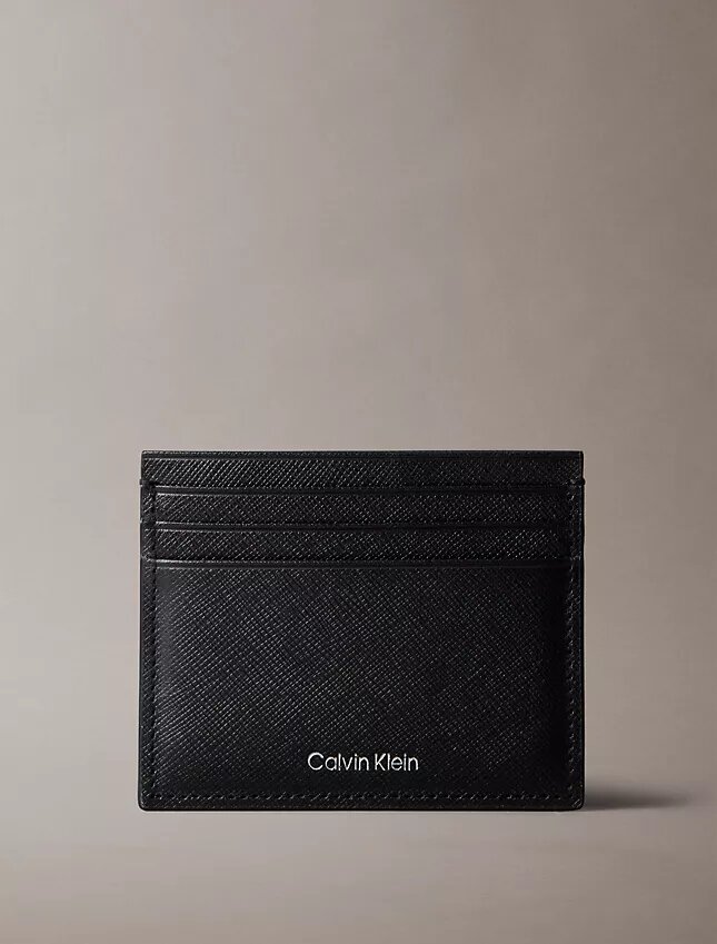 Porta-cartões Saffiano requintado Porta-cartões Saffiano requintado