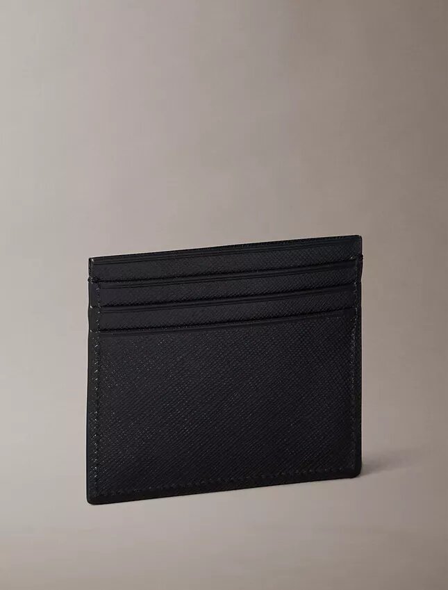 Porta-cartões Saffiano requintado Porta-cartões Saffiano requintado