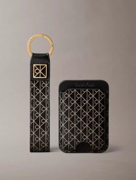 Porta-chaves e porta-cartões com Monogram em toda a superfície