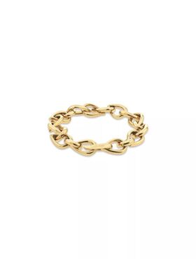Pulseira com elos esculturais
