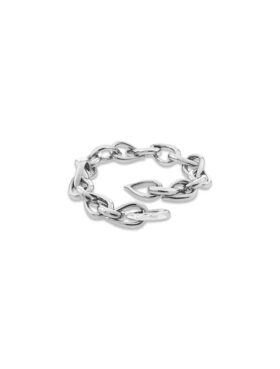 Pulseira com elos esculturais