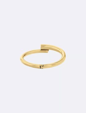 Pulseira redonda escultural