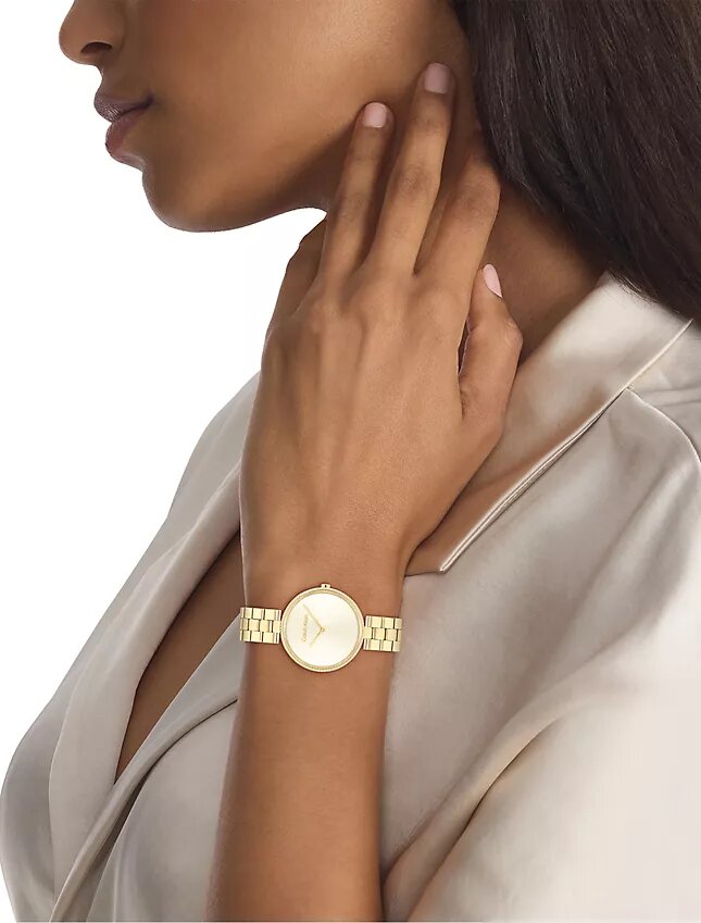 Relógio com bracelete de elos minimalista Relógio com bracelete de elos minimalista