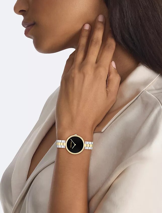 Relógio com bracelete de elos minimalista Relógio com bracelete de elos minimalista