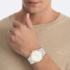 Relógio com bracelete de elos multifunções