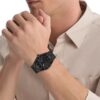 Relógio com bracelete de elos multifunções