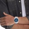 Relógio com bracelete de elos multifunções