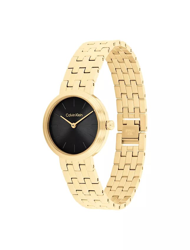 Relógio com mostrador moderno e bracelete de elos Relógio com mostrador moderno e bracelete de elos