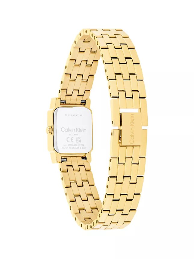 Relógio com Mostrador Quadrado e Bracelete de Elos Relógio com Mostrador Quadrado e Bracelete de Elos