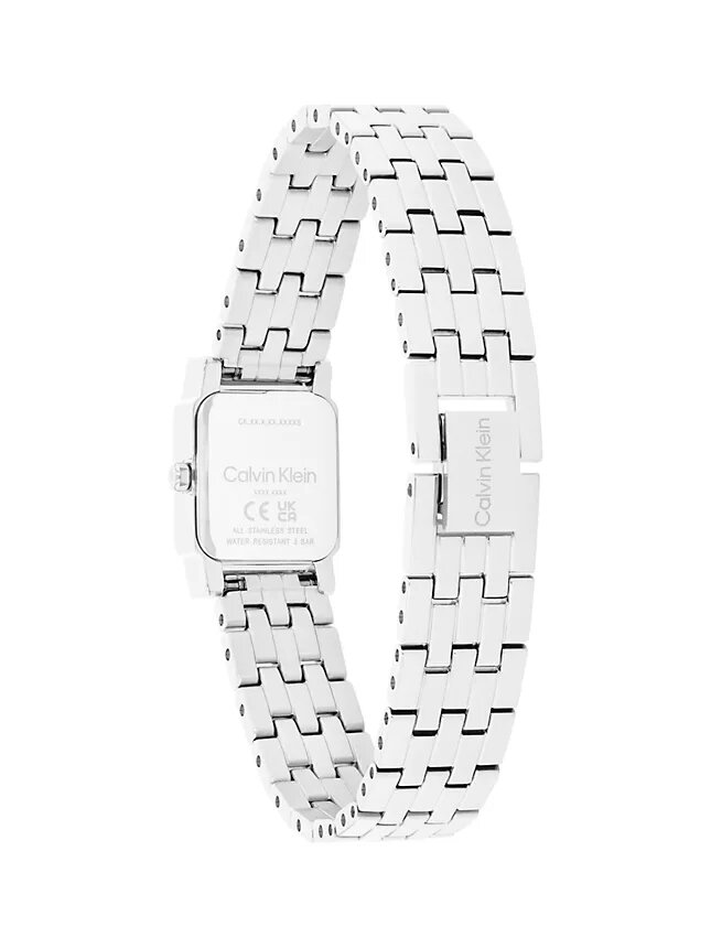 Relógio com Mostrador Quadrado e Bracelete de Elos Relógio com Mostrador Quadrado e Bracelete de Elos