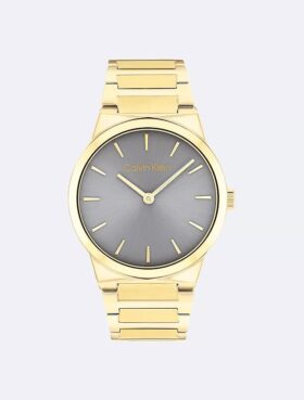 Relógio de 32 mm com bracelete de elos integrados minimalista