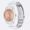 Relógio de 32 mm com bracelete de elos integrados minimalista Relógio de 32 mm com bracelete de elos integrados minimalista