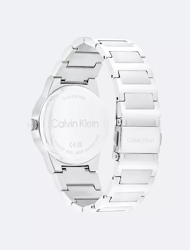 Relógio de 32 mm com bracelete de elos integrados minimalista Relógio de 32 mm com bracelete de elos integrados minimalista