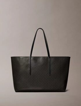 Saco de compras grande com logótipo em todo o tecido e bolsa Saco de compras grande com logótipo em todo o tecido e bolsa