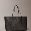 Saco de compras grande com logótipo em todo o tecido e bolsa Saco de compras grande com logótipo em todo o tecido e bolsa