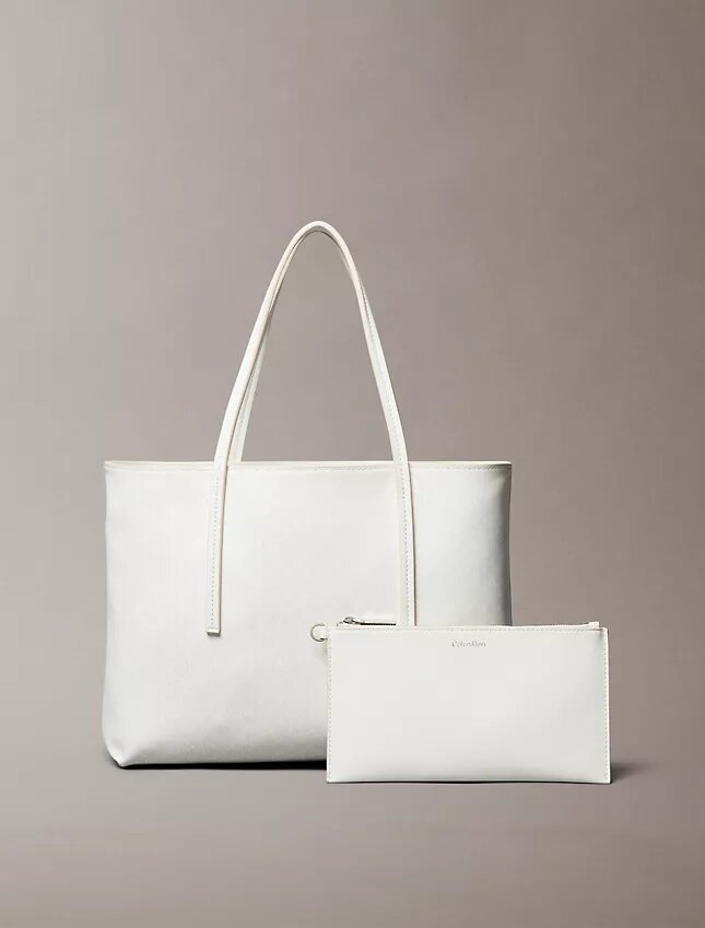 Saco de compras pequeno com logótipo em todo o tecido e bolsa Saco de compras pequeno com logótipo em todo o tecido e bolsa