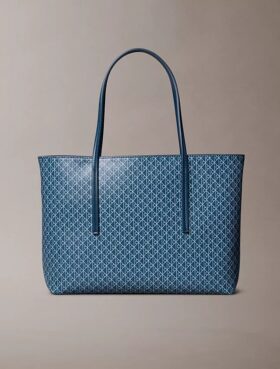 Saco de compras pequeno com logótipo em todo o tecido e bolsa Saco de compras pequeno com logótipo em todo o tecido e bolsa