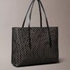 Saco de compras pequeno com logótipo em todo o tecido e bolsa Saco de compras pequeno com logótipo em todo o tecido e bolsa