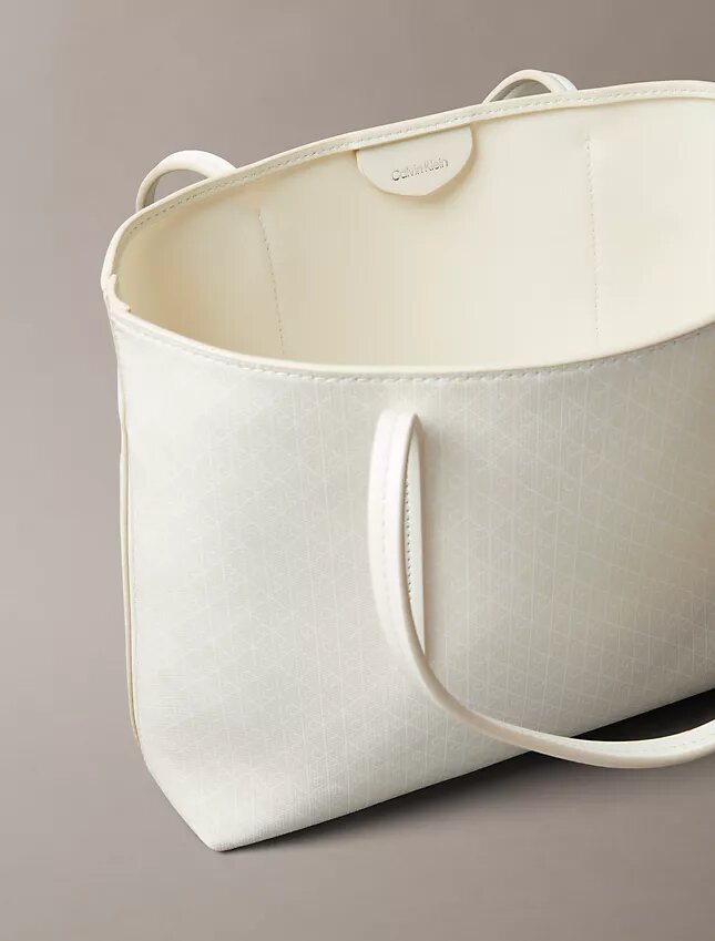 Saco de compras pequeno com logótipo em todo o tecido e bolsa Saco de compras pequeno com logótipo em todo o tecido e bolsa