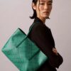 Saco de compras pequeno com logótipo em todo o tecido e bolsa Saco de compras pequeno com logótipo em todo o tecido e bolsa