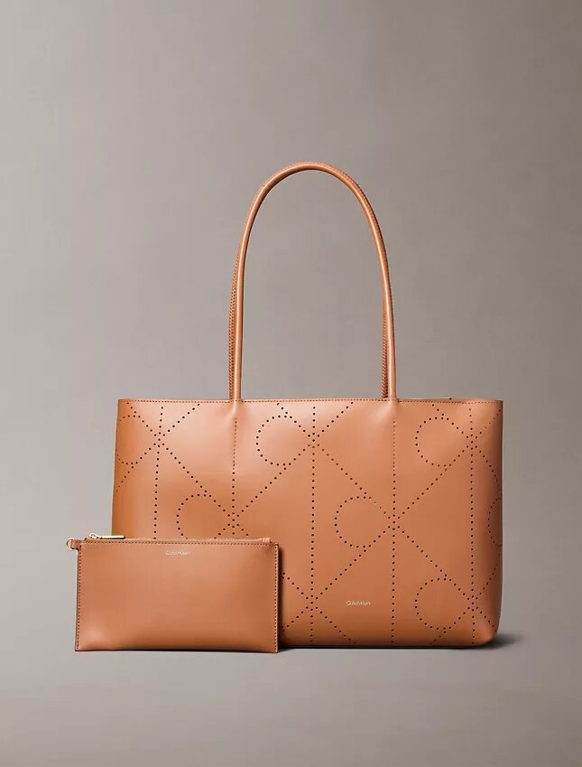 Saco Tote com logótipo perfurado Saco Tote com logótipo perfurado