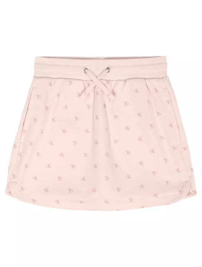 Saia-calções com monograma integral para meninas Saia-calções com monograma integral para meninas