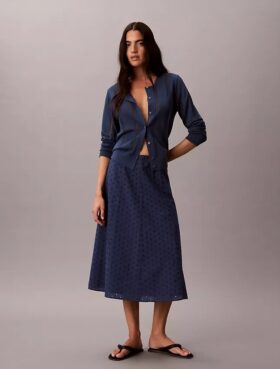Saia Midi com Bordados