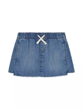 Saias-calças de Denim com cordão para meninas
