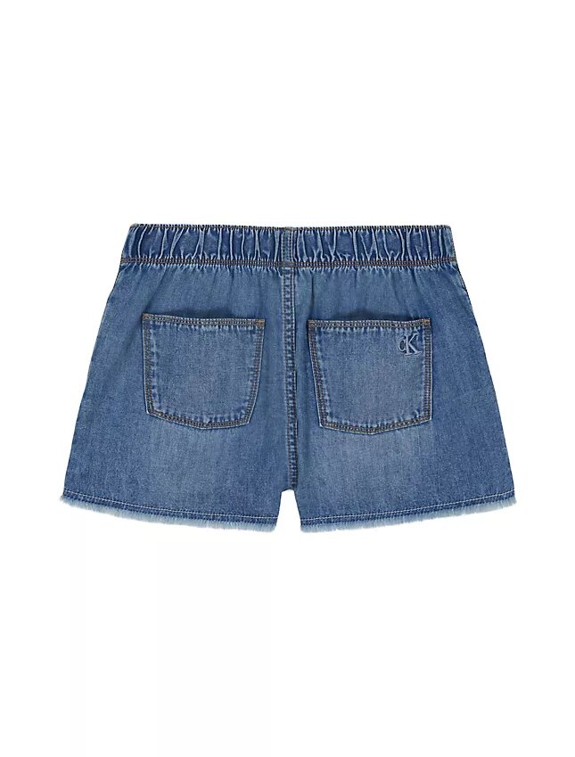 Saias-calças de Denim com cordão para meninas Saias-calças de Denim com cordão para meninas