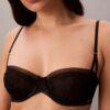 Soutien Balconette CK Black Bridal com forro leve Soutien Balconette CK Black Bridal com forro leve