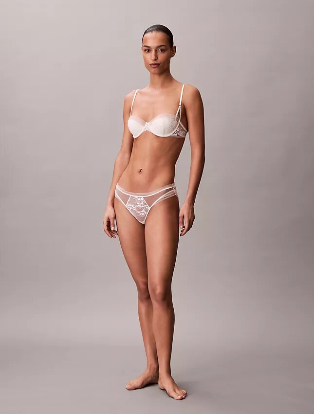 Soutien Balconette CK Black Bridal com forro leve Soutien Balconette CK Black Bridal com forro leve