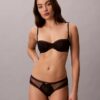 Soutien Balconette CK Black Bridal com forro leve Soutien Balconette CK Black Bridal com forro leve