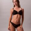 Sutiã de cobertura total unlined em renda elástica sensual Sutiã de cobertura total unlined em renda elástica sensual