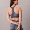 Sutiã desportivo de impacto médio com costas em Y e estampado desportivo moderno Sutiã desportivo de impacto médio com costas em Y e estampado desportivo moderno