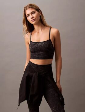 Sutiã desportivo sem costuras com estampado da CK Sport