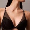 Sutiã Plunge CK Black Floral Lace Sutiã Plunge CK Black Floral Lace