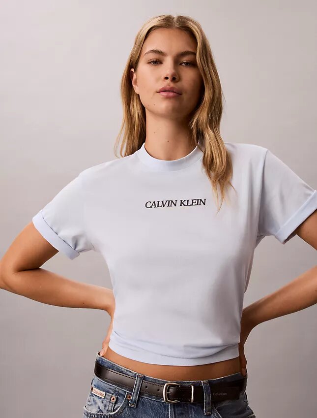 T-shirt Boxy com logótipo Calvin Klein T-shirt Boxy com logótipo Calvin Klein