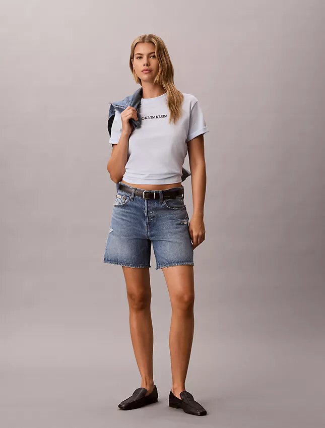 T-shirt Boxy com logótipo Calvin Klein T-shirt Boxy com logótipo Calvin Klein