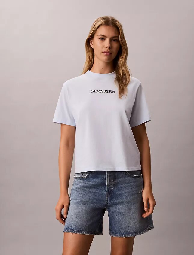 T-shirt Boxy com logótipo Calvin Klein T-shirt Boxy com logótipo Calvin Klein