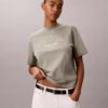T-shirt Boxy com logótipo em arco T-shirt Boxy com logótipo em arco