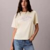 T-shirt Boxy com logótipo em arco T-shirt Boxy com logótipo em arco