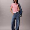 T-shirt Boxy com logótipo em arco