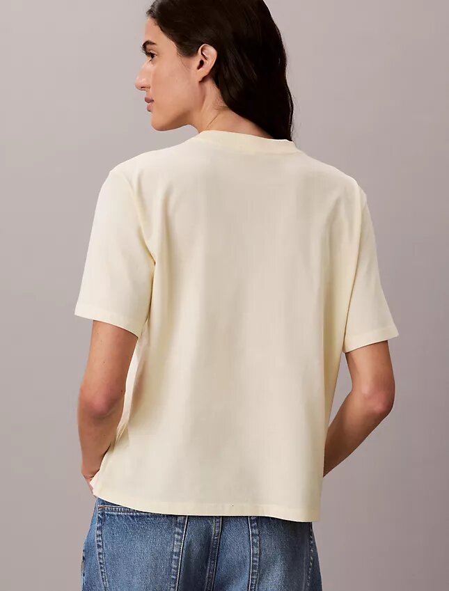 T-shirt Boxy com logótipo em arco T-shirt Boxy com logótipo em arco