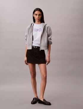 T-shirt Boxy com logótipo em relevo