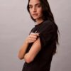 T-shirt Boxy com logótipo em relevo T-shirt Boxy com logótipo em relevo