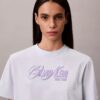 T-shirt Boxy com logótipo em relevo T-shirt Boxy com logótipo em relevo